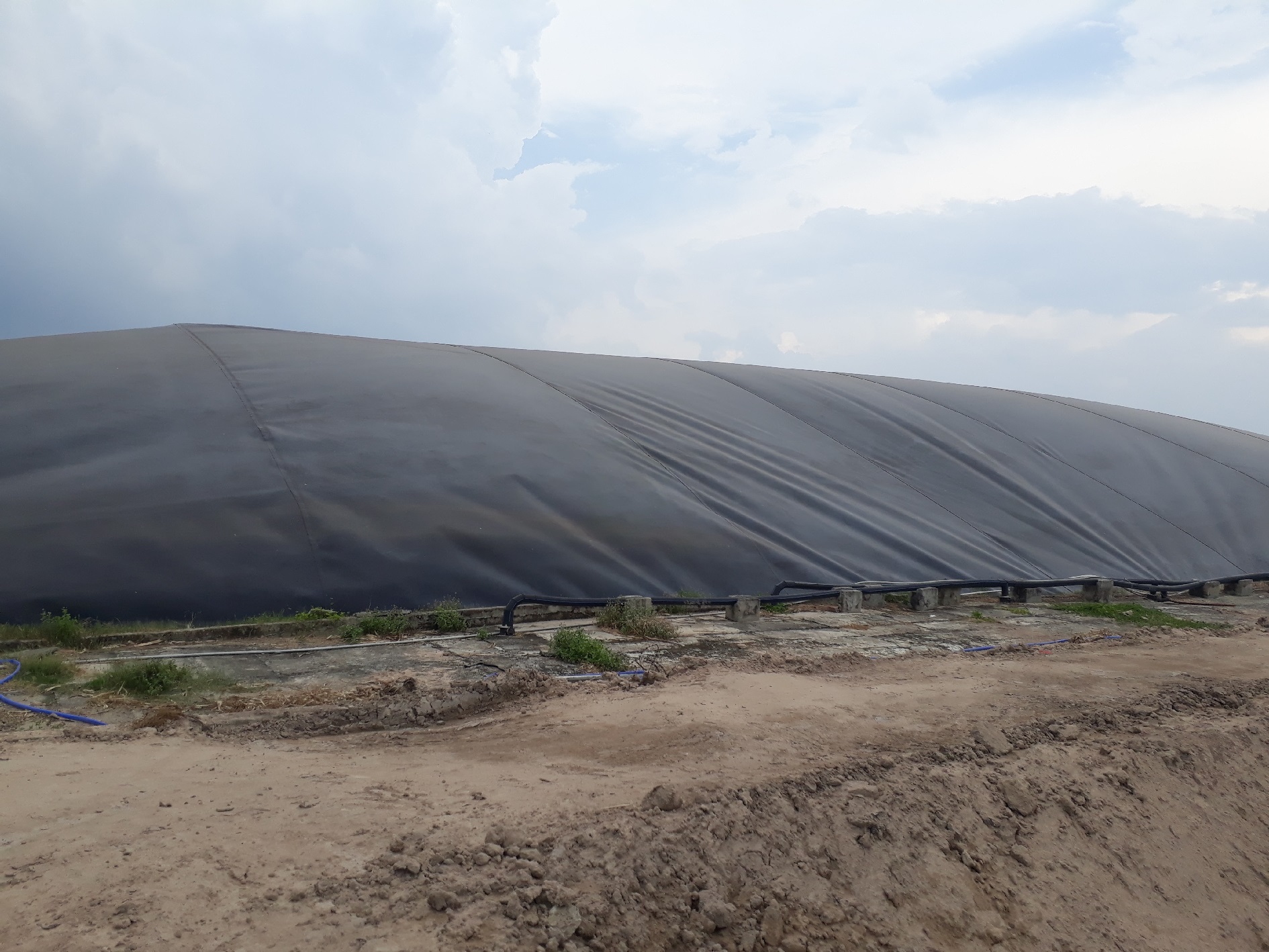 Hầm Biogas phủ bạt nhựa HDPE